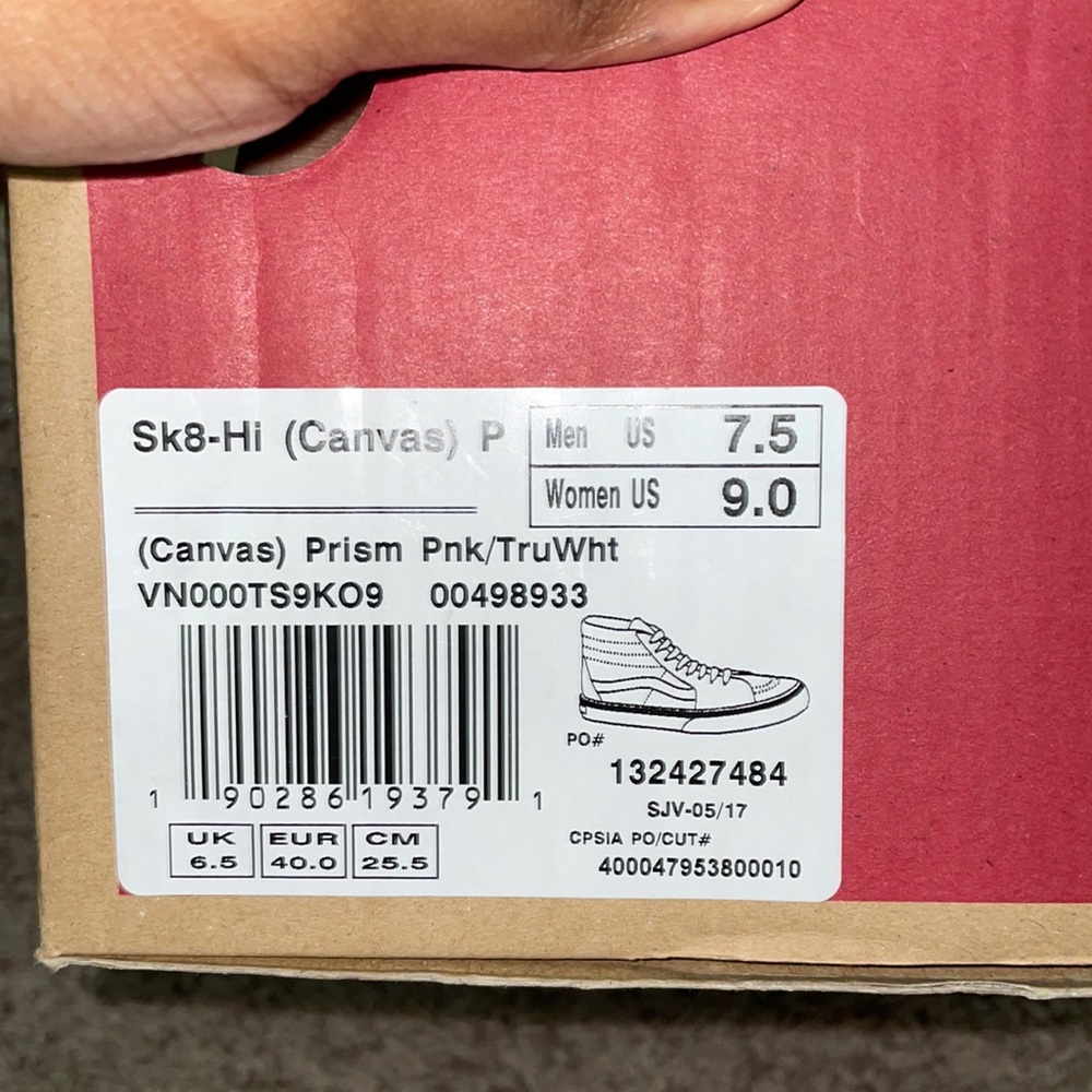 Bight Pink High Top Vans